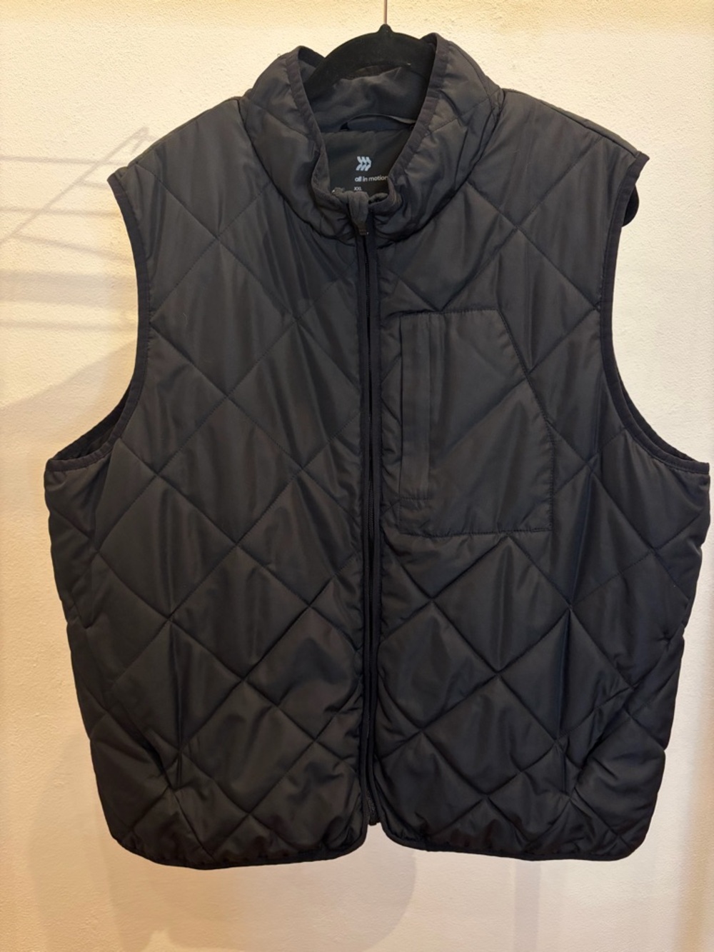All in Motion Black Quilted Puffer Vest - Men's Sleeveless Jacket